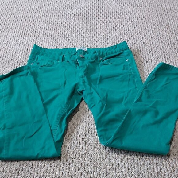 Aeropostale Women's skinny Green Jean's sz 11/12 - Picture 1 of 4